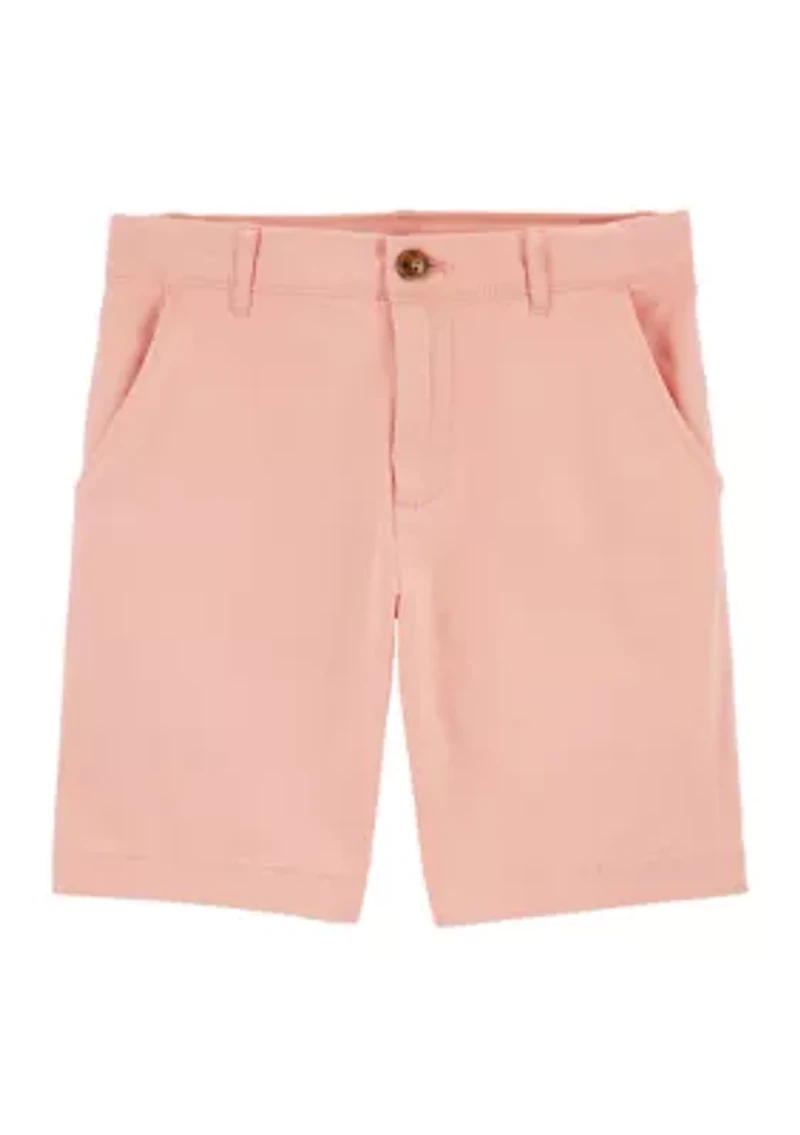 Boys 4-7 Solid Twill Shorts