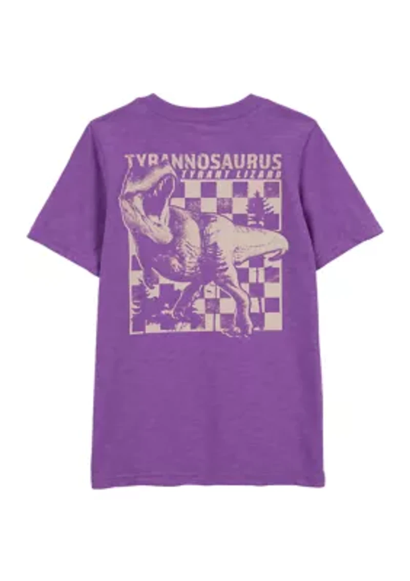 Boys 4-7 Short Sleeve T-Rex Graphic T-Shirt