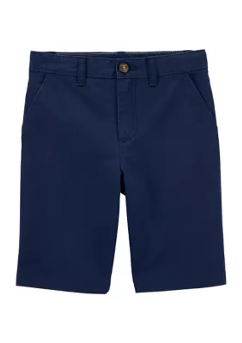 Boys 4-7 Solid Twill Shorts