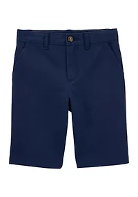 Boys 4-7 Solid Twill Shorts