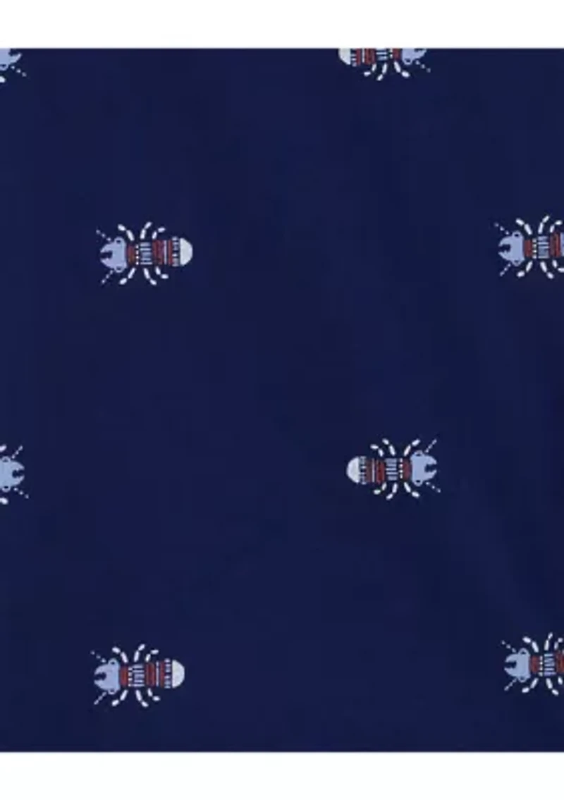 Boys 4-7 Anchor Printed Button Down Shirt