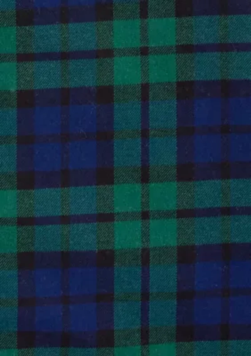 Boys 4-7 Plaid Printed Button Down Shirt