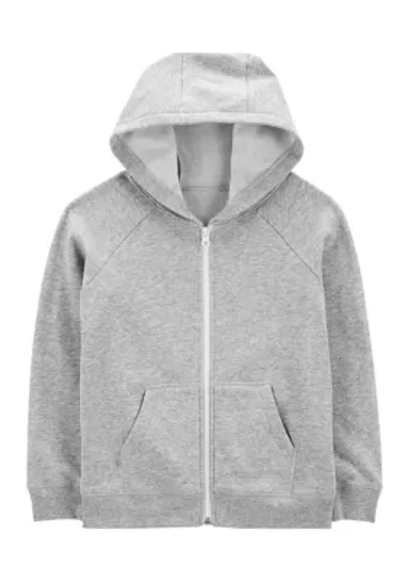 Boys 4-7 Zip Front Fleece Hoodie