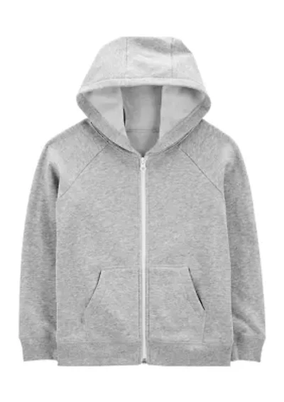Boys 4-7 Zip Front Fleece Hoodie