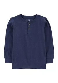 Boys 4-7 Long Sleeve Henley T-Shirt