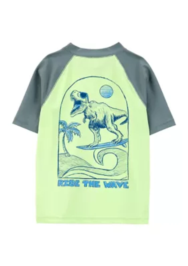 Boys 4-7 Dinosaur Graphic Rashguard