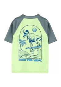 Boys 4-7 Dinosaur Graphic Rashguard