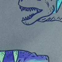 Boys 4-7 Dinosaur Printed Swim Trunks
