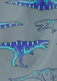 Boys 4-7 Dinosaur Printed Swim Trunks