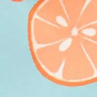 Boys 4-7 Orange Printed Swim Trunks