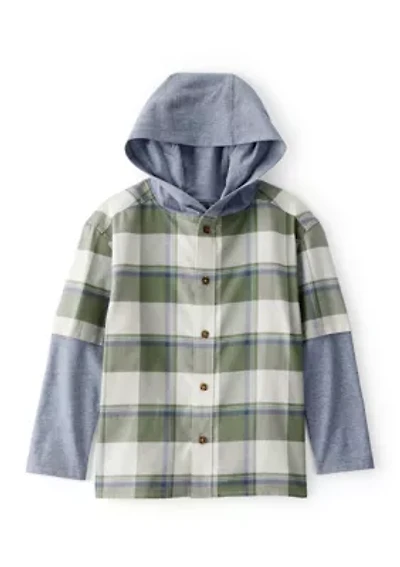 Boys 4-7 Button Down Hoodie