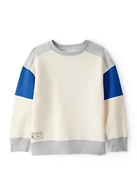 Boys 4-7 Color Block Pullover Sweatshirt
