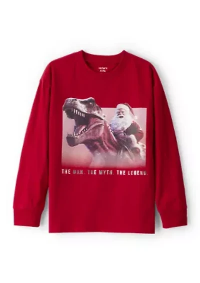 Boys 4-7 Man Myth Legend Santa Graphic T-Shirt