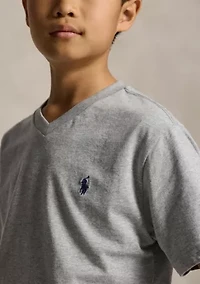 Boys 8-20 Cotton Jersey V-Neck T-Shirt