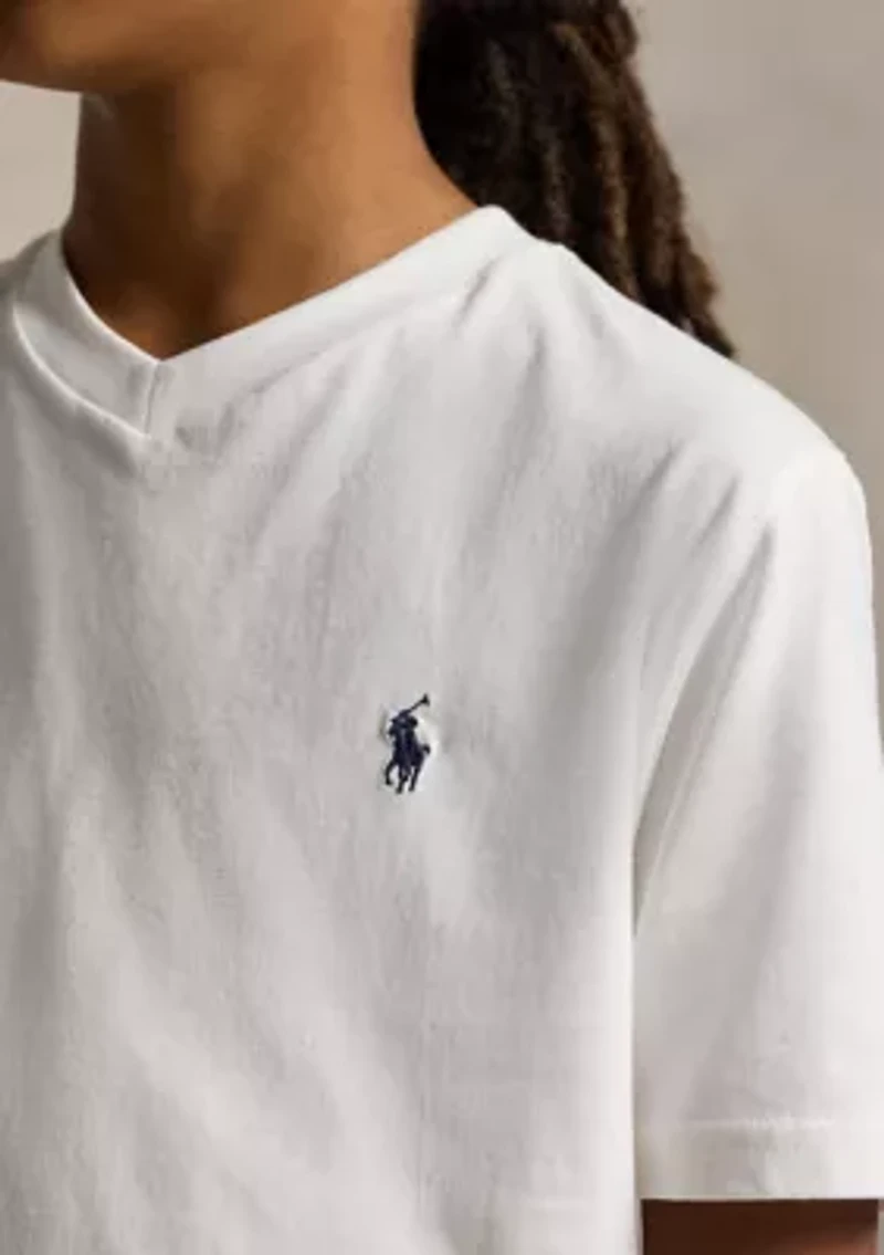 Boys 8-20 Cotton Jersey V-Neck T-Shirt