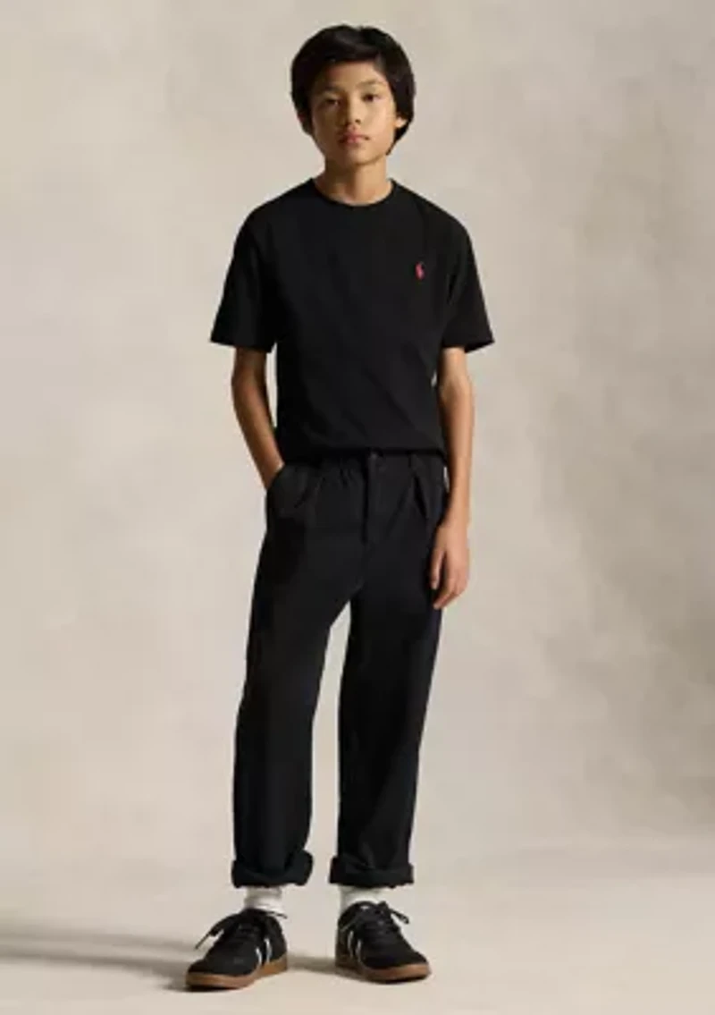 Boys 8-20 Cotton Jersey Crew Neck T-Shirt