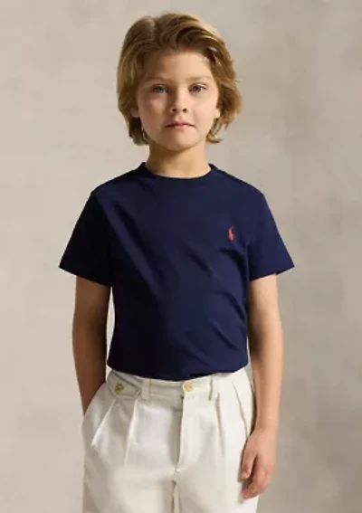 Boys 2-7 Cotton Jersey Crew Neck T-Shirt