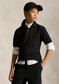 Boys 8-20 Cotton Mesh Polo Shirt