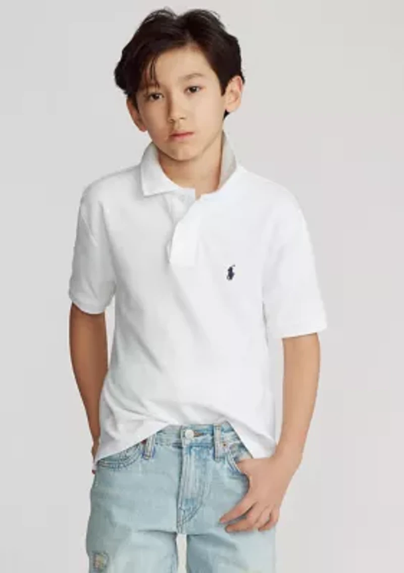 Boys 8-20 Cotton Mesh Polo Shirt