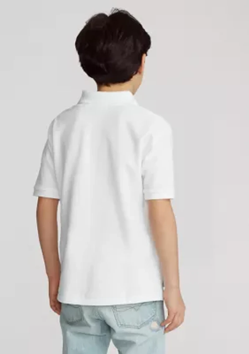 Boys 8-20 Cotton Mesh Polo Shirt