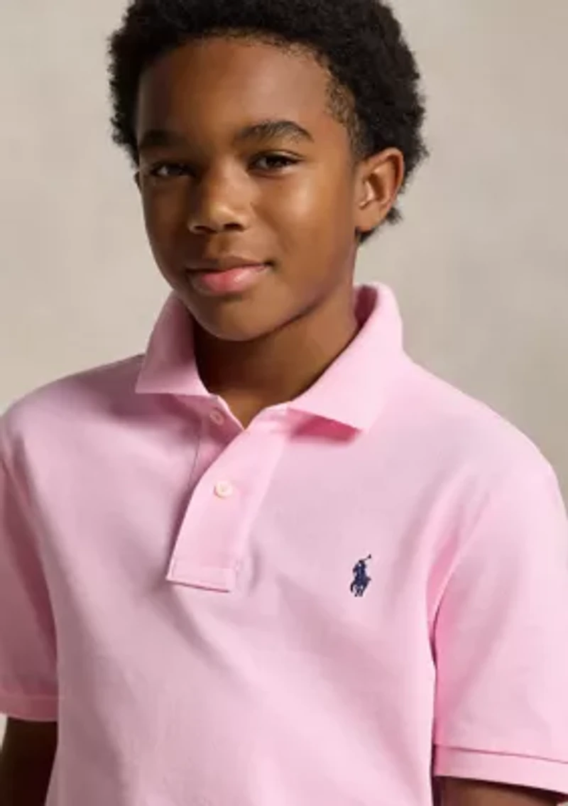 Boys 8-20 Cotton Mesh Polo Shirt