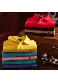 Boys 8-20 Cotton Mesh Polo Shirt