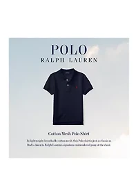 Boys 8-20 Cotton Mesh Polo Shirt