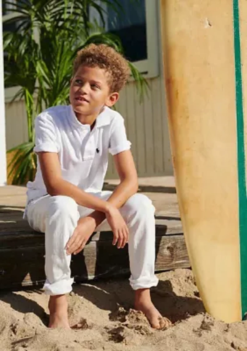 Boys 8-20 Cotton Mesh Polo Shirt