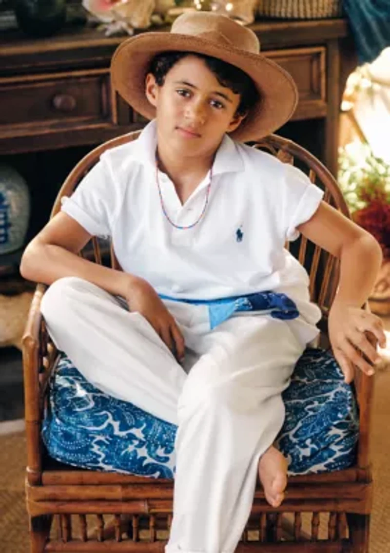 Boys 8-20 Cotton Mesh Polo Shirt