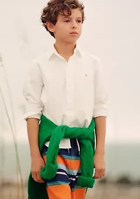 Boys 8-20 Cotton Oxford Shirt