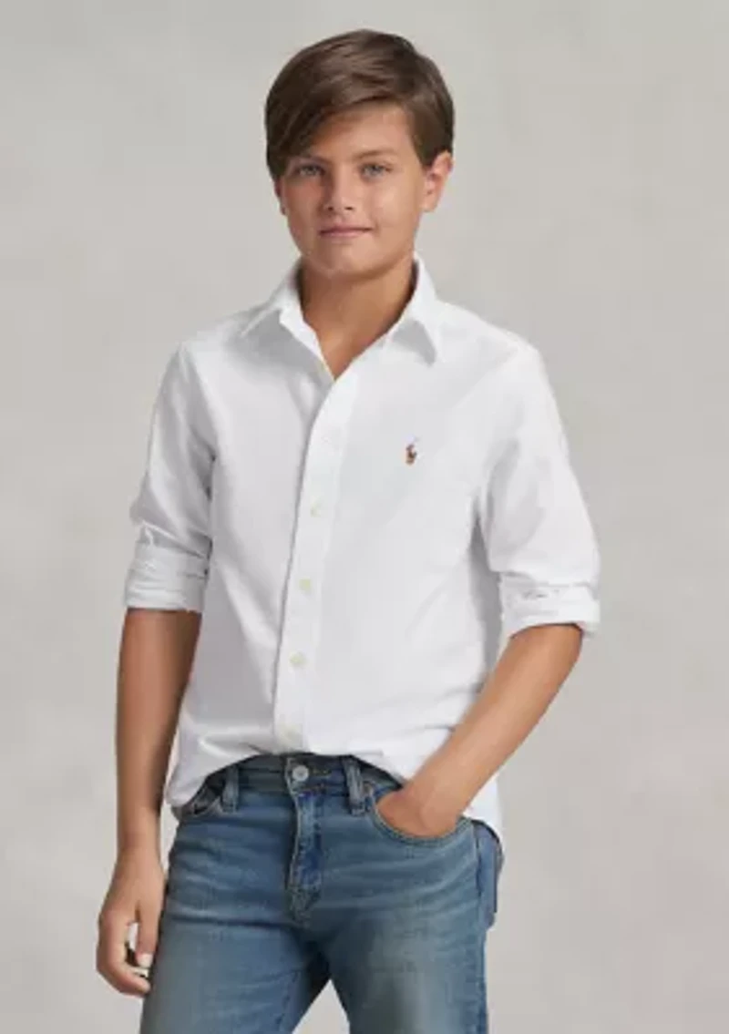 Boys 8-20 Cotton Oxford Shirt
