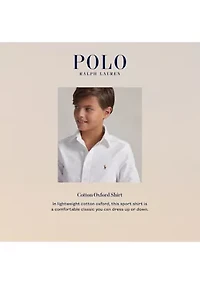 Boys 2-7 Cotton Oxford Shirt