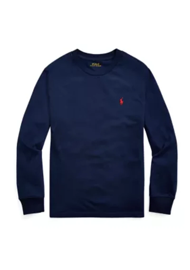 Boys 8-20 Cotton Jersey Long-Sleeve T-Shirt
