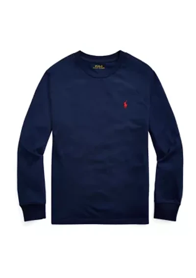 Boys 8-20 Cotton Jersey Long-Sleeve T-Shirt