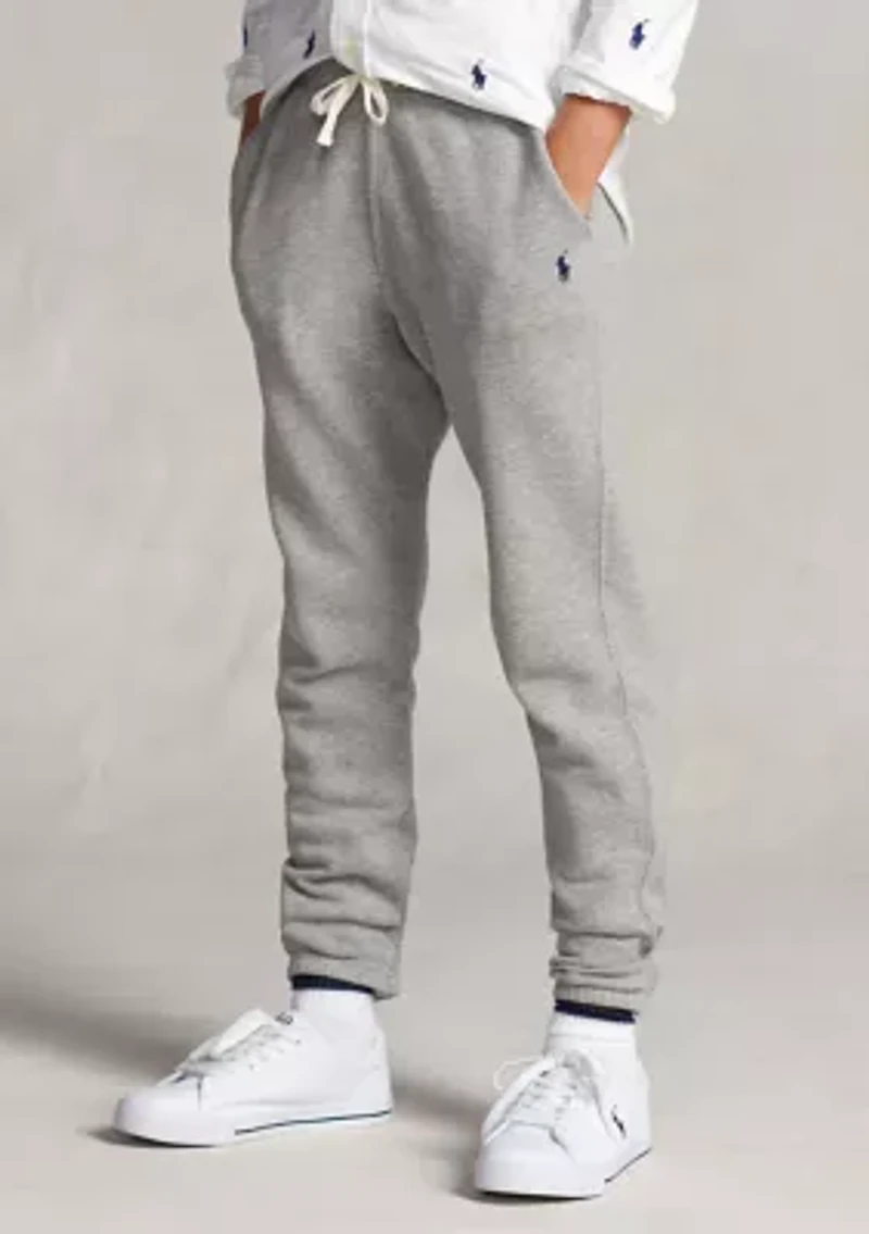 Boys - Cotton-Blend-Fleece Joggers