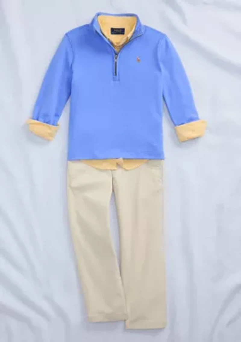 Boys 2-7 Straight Fit Flex Abrasion Twill Pants