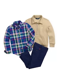 Boys 2-7 Straight Fit Flex Abrasion Twill Pants