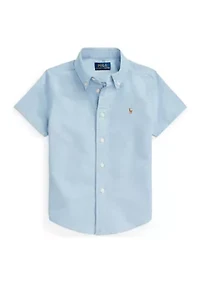Boys 2-7 Cotton Oxford Short-Sleeve Shirt
