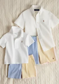 Boys 2-7 Cotton Oxford Short-Sleeve Shirt