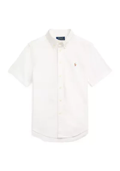 Boys 8-20 Cotton Oxford Short Sleeve Shirt
