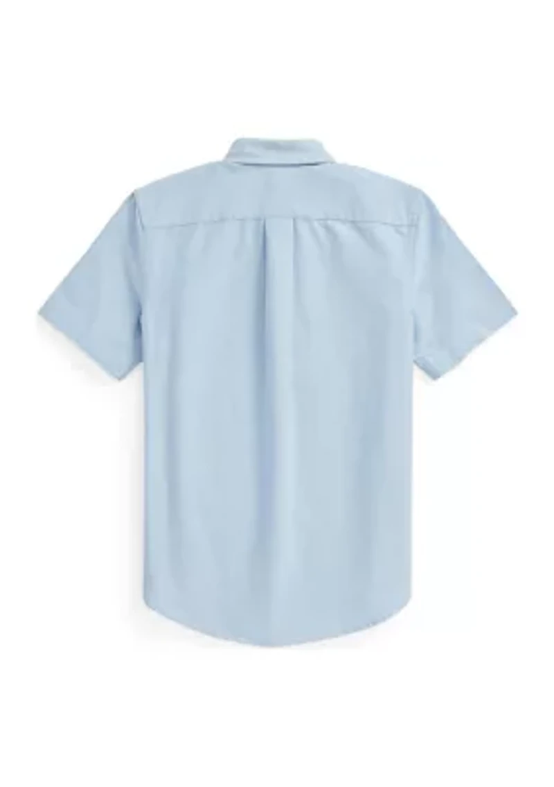 Boys 8-20 Cotton Oxford Short Sleeve Shirt