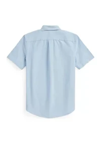 Boys 8-20 Cotton Oxford Short Sleeve Shirt