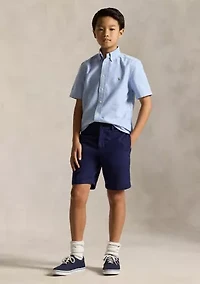 Boys 8-20 Cotton Oxford Short Sleeve Shirt