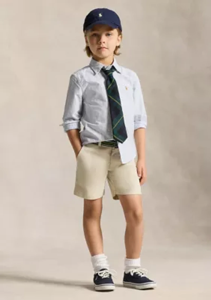 Boys 2-7 Striped Cotton Oxford Shirt