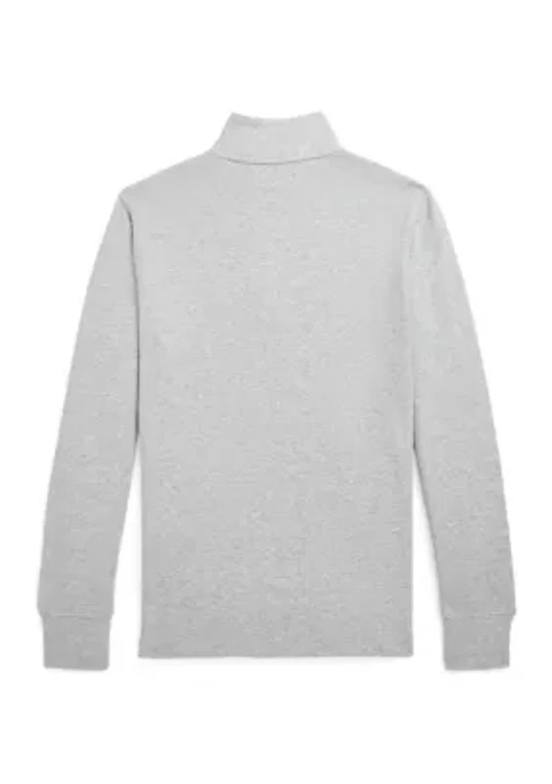 Boys 8-20 Cotton Interlock Quarter-Zip Pullover