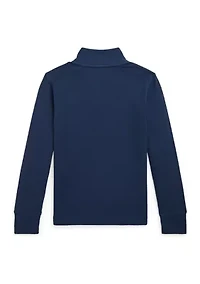 Boys 2-7 Cotton Interlock Quarter-Zip Pullover