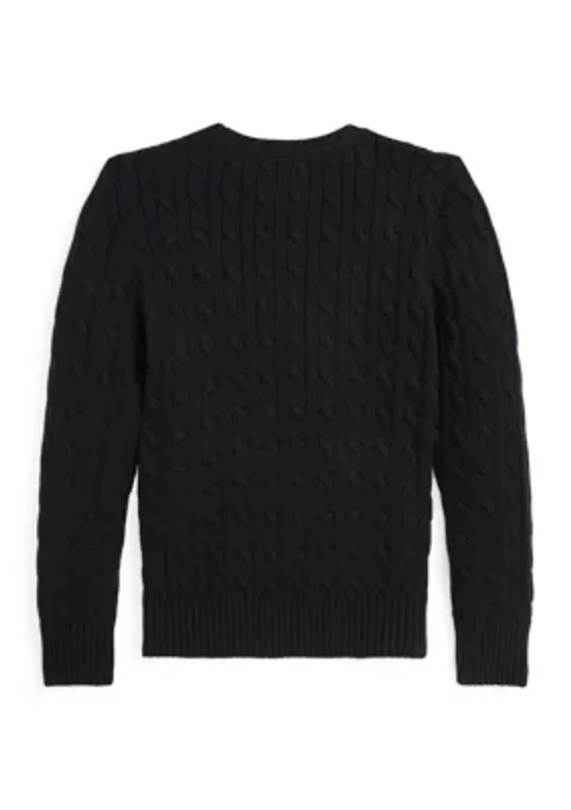 Boys 8-20 Cable Knit Cotton Sweater