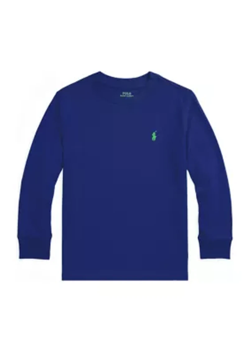 Boys 2-7 Cotton Jersey Long Sleeve T-Shirt