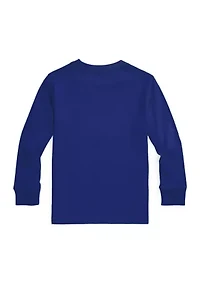 Boys 2-7 Cotton Jersey Long Sleeve T-Shirt