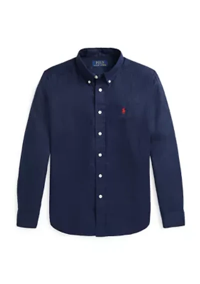 Boys 8-20 Linen Shirt